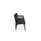 Lesro Lenox Steel 4 Seat Tandem Seating Metal Frame, Bronze, RF Blueberry Back, MD Ink Seat LS4103 - alternate 2